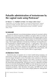 Pulsatile administration of testosterone by the vaginal route ... - Fagron