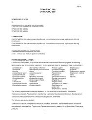 DYNAFLOC 250 DYNAFLOC 500 - Pharma Dynamics