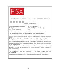 FPSA RAADS EKSAMEN Examination date/Eksamendatum ... - FISA