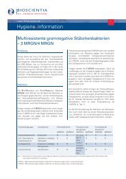Multiresist. gramneg. Stäb._3 MRGN_4 MRGN ... - Bioscientia GmbH