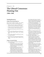 Chapter 28: The Liberal Consensus: Flaming Out - Bedford/St. Martin's