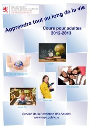 Cours pour adultes 2012/2013 - Ministère de l'éducation nationale ...