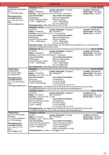 Cours pour adultes 2012/2013 - Ministère de l'éducation nationale ...