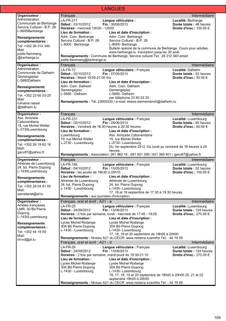 Cours pour adultes 2012/2013 - Ministère de l'éducation nationale ...