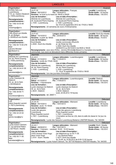 Cours pour adultes 2012/2013 - Ministère de l'éducation nationale ...