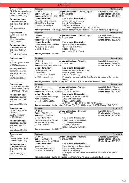 Cours pour adultes 2012/2013 - Ministère de l'éducation nationale ...