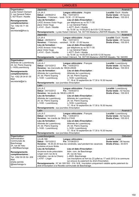 Cours pour adultes 2012/2013 - Ministère de l'éducation nationale ...