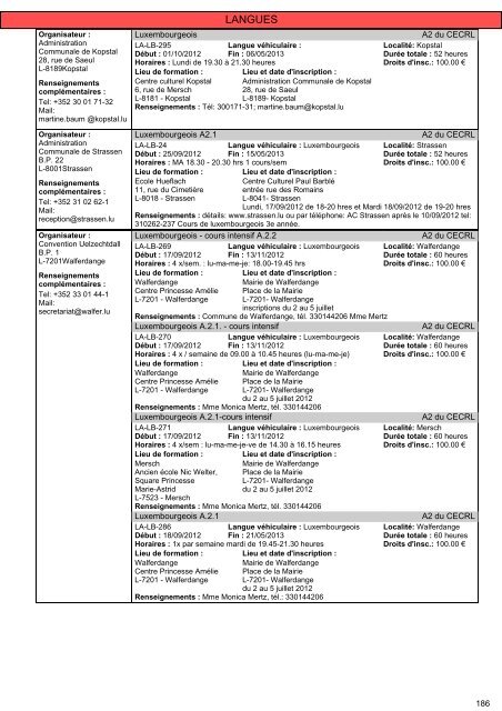 Cours pour adultes 2012/2013 - Ministère de l'éducation nationale ...