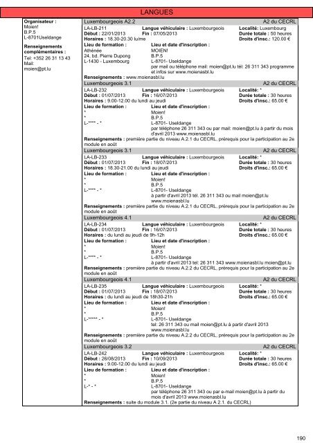 Cours pour adultes 2012/2013 - Ministère de l'éducation nationale ...