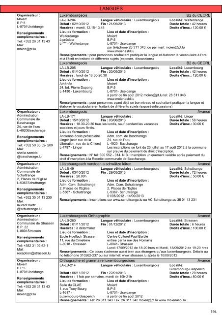 Cours pour adultes 2012/2013 - Ministère de l'éducation nationale ...