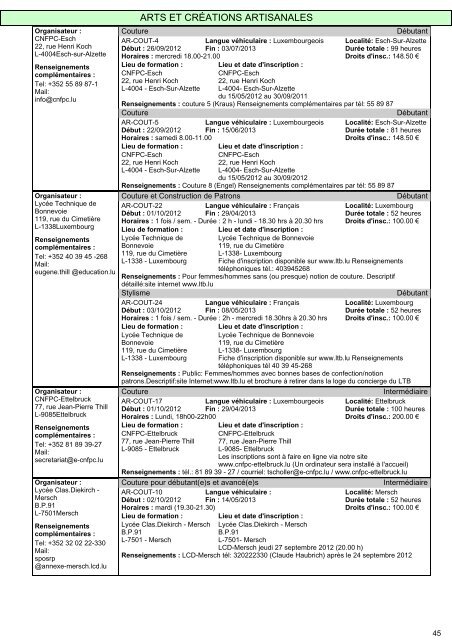 Cours pour adultes 2012/2013 - Ministère de l'éducation nationale ...