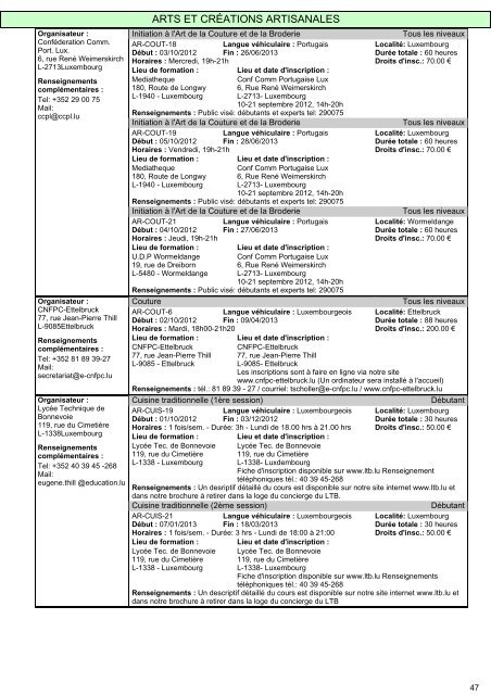 Cours pour adultes 2012/2013 - Ministère de l'éducation nationale ...