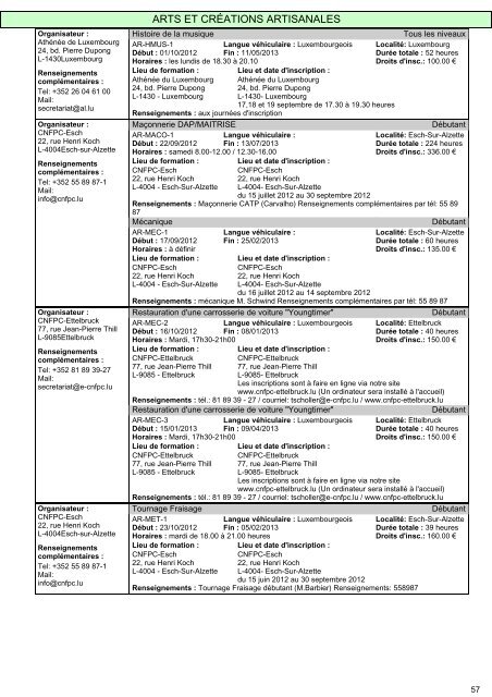 Cours pour adultes 2012/2013 - Ministère de l'éducation nationale ...