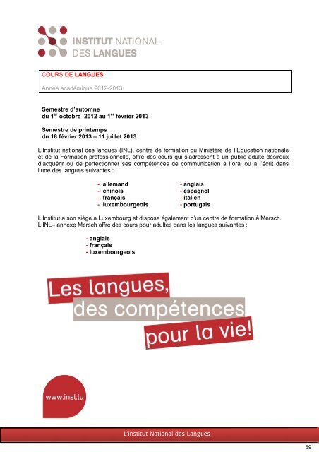 Cours pour adultes 2012/2013 - Ministère de l'éducation nationale ...