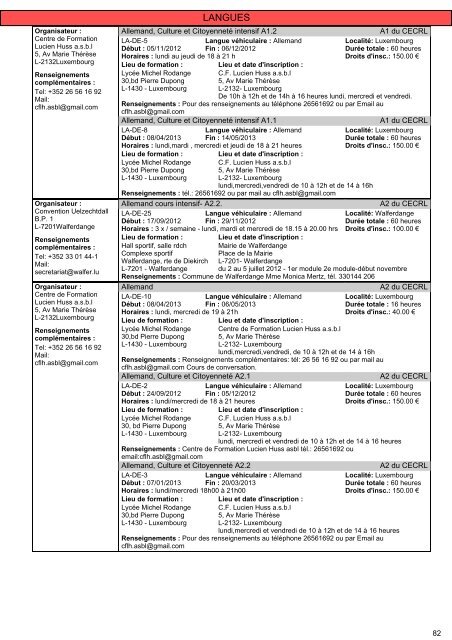 Cours pour adultes 2012/2013 - Ministère de l'éducation nationale ...