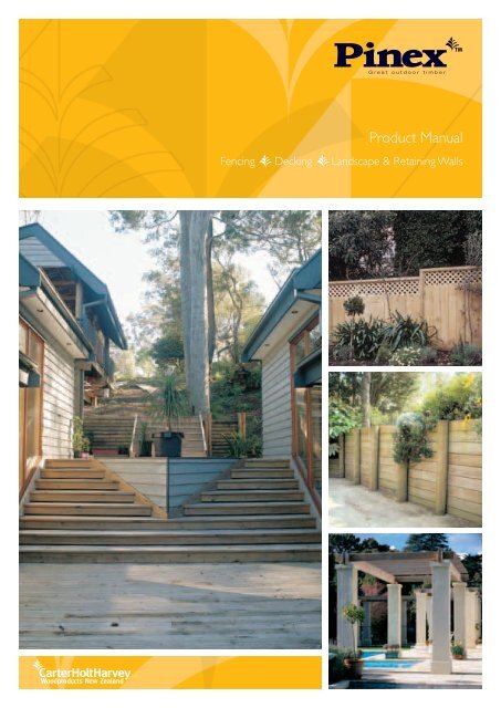 Pinex Product Manual Chh Woodproducts Nz - Timber Retaining Wall Design Guide Nz