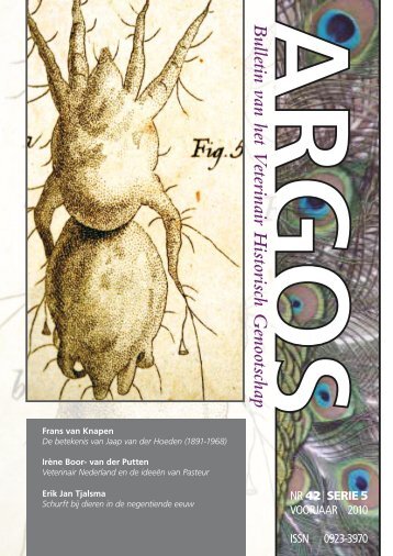Argos uitgave nr 42, voorjaar 2010 - VHG Veterinary History