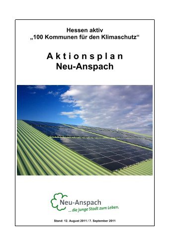 Aktionsplan für die Stadt Neu-Anspach in der Fassung vom 12.8.2011