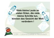 Lebensqualität in Neubulach - LQN-LEADER