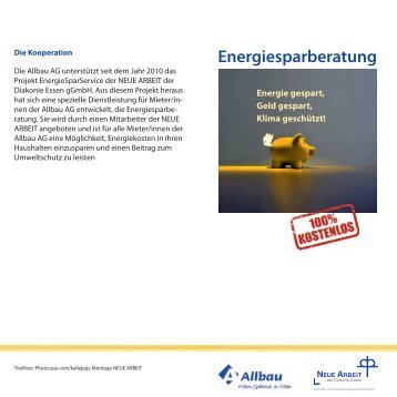 Download Flyer Allbau - Neue Arbeit der Diakonie Essen