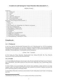 Satzung und Grundwerte (Pdf) - Neue Deutsche Burschenschaft