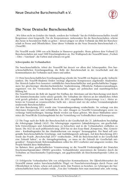 Vorstellung NeueDB (Pdf) - Neue Deutsche Burschenschaft