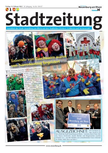 Stadtzeitung KW 07 - Stadt Neuenburg am Rhein