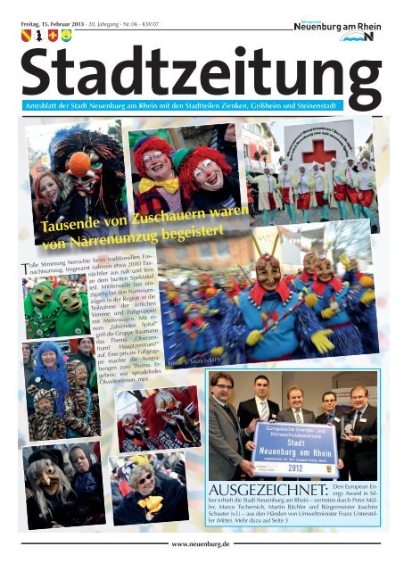 Stadtzeitung KW 07 - Stadt Neuenburg am Rhein