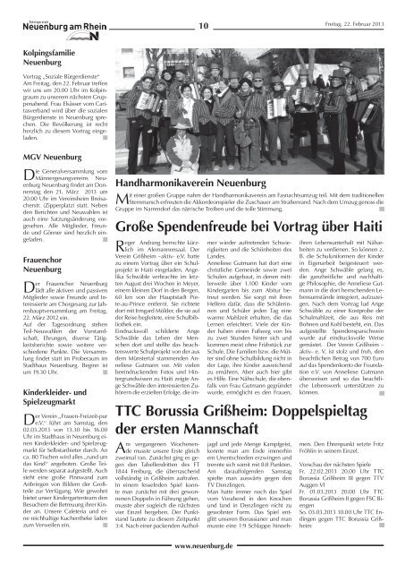 Stadtzeitung KW 08 - Stadt Neuenburg am Rhein