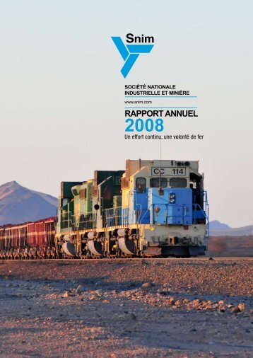 Rapport annuel 2008 (français) - SNIM