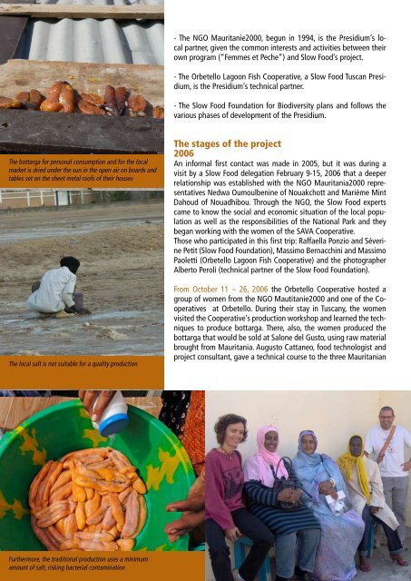 Imraguen Women's Mullet Bottarga Mauritania - Slow Food