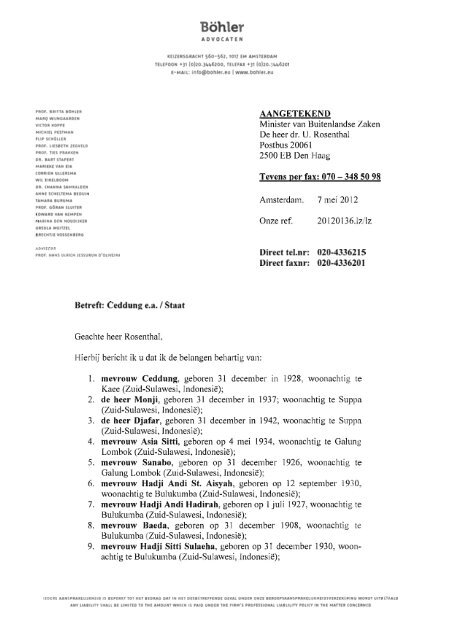 prof. britta böhler marq wijngaarden victor koppe ... - Böhler Advocaten