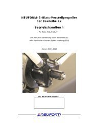 NEUFORM–3-Blatt-Verstellpropeller der Baureihe R2 ...