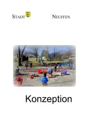 Konzeption des Kindergartens Halde (PDF) - Stadt Neuffen