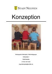 Konzeption der Kinderkrippe Kelterplatz - Stadt Neuffen