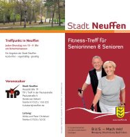 Fitness-Treff für Seniorinnen & Senioren - Stadt Neuffen