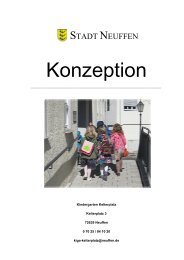 Konzeption des Kindergartens Kelterplatz - Stadt Neuffen
