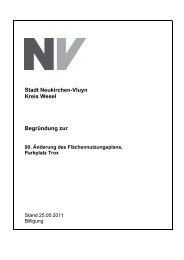 Stadt Neukirchen-Vluyn Kreis Wesel Begründung zur