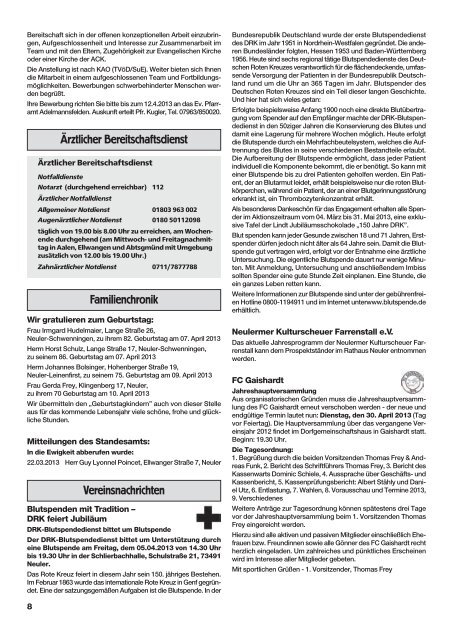 Amtsblatt KW 14 - Neuler