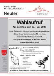 Wahlaufruf - Neuler