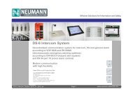 DS-6 Intercom System - Neumann Elektronik