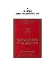 I KONKORDAT IZMEĐU SRBIJE I VATIKANA 1914. - Dejanlucic.net