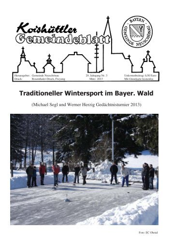 Gemeindeblatt März 2013 - Neuschönau