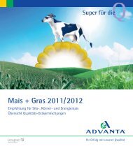 Advanta Maissorten 2012 - Advanta Gmbh