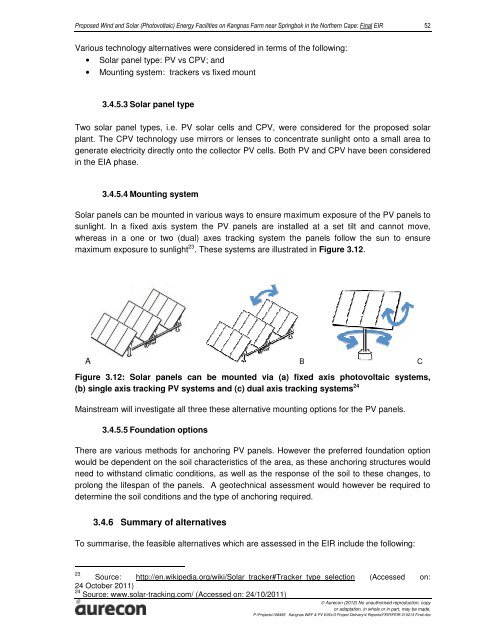 Final EIAR - Aurecon AME Environmental | Environmental Projects