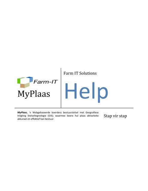 MyPlaas - Farm-IT