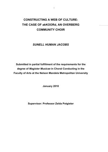 SUNELL HUMAN JACOBS.pdf - Nelson Mandela Metropolitan ...