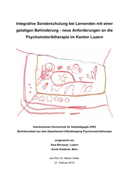 Integrative Sonderschulung bei Lernenden mit einer ... - BSCW