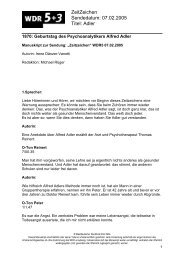 Manuskript der Sendung als PDF-Dokument - Alfred Adler Institut ...