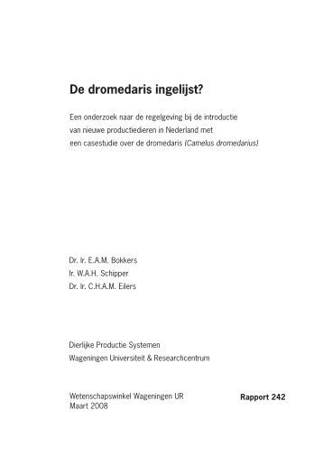 De dromedaris ingelijst? - Levende Have